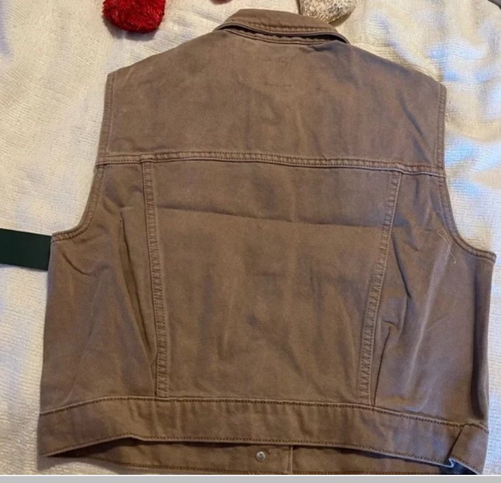 Wild Fable Brown Denim Vest/Jacket, Size M
