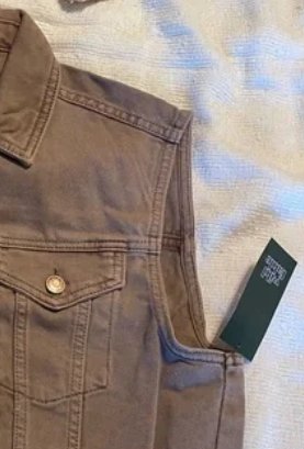 Wild Fable Brown Denim Vest/Jacket, Size M