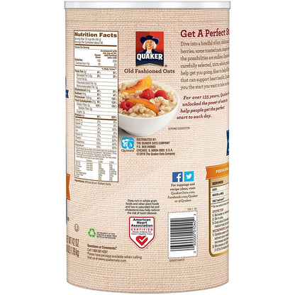 Quaker Oats Old Fashioned, 42 oz (Pack of 4)
