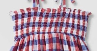 Cat&Jack Star Plaid Sun Dress Size XL