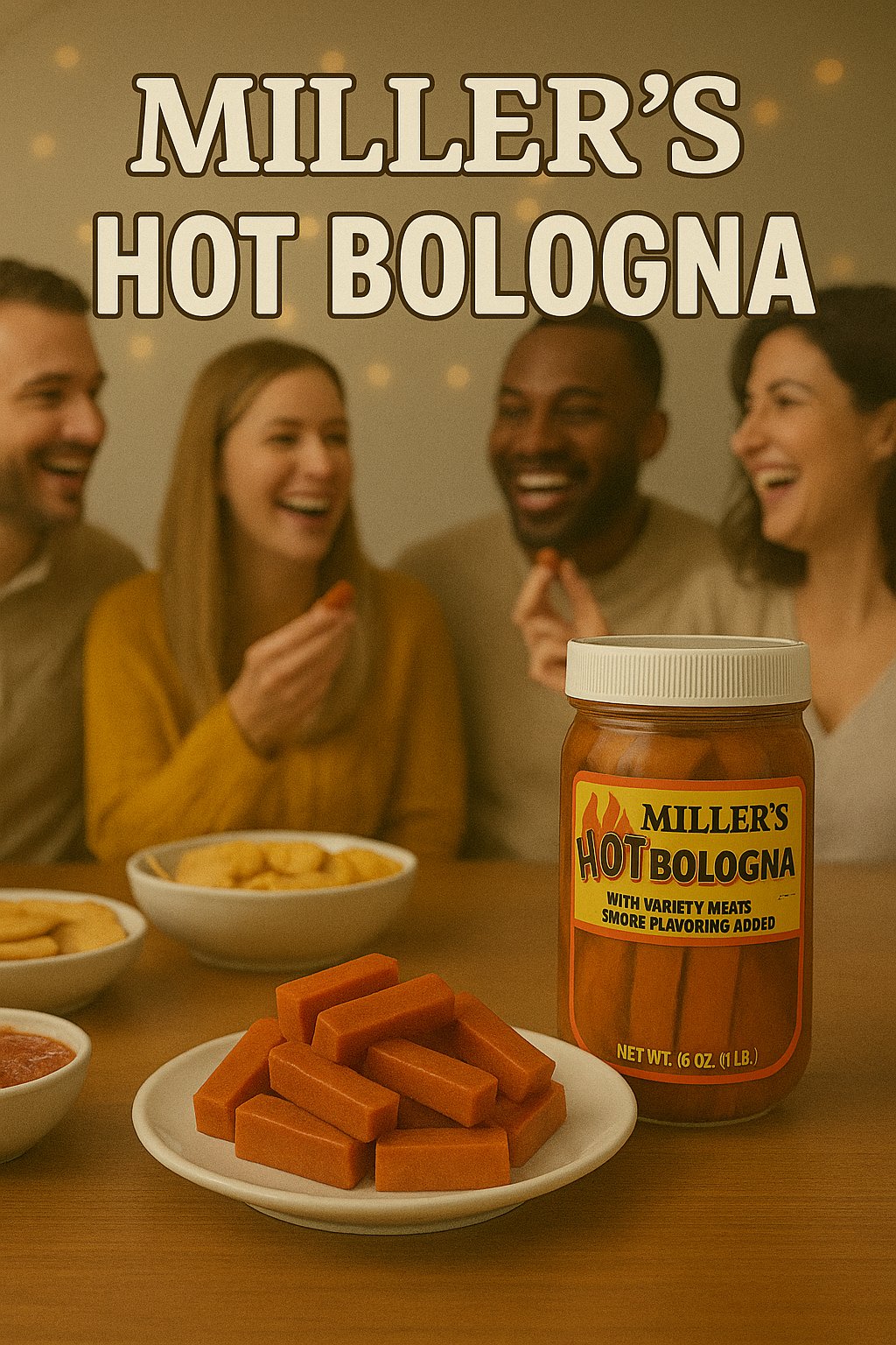 Miller’s Hot Bologna – 2-Pack Bundle by Putt Pantry – Zesty Pickled Bologna Sausage in a Hot Pepper Vinegar Brine – Amish-Style Snack, Ready to Eat, 16 oz Each