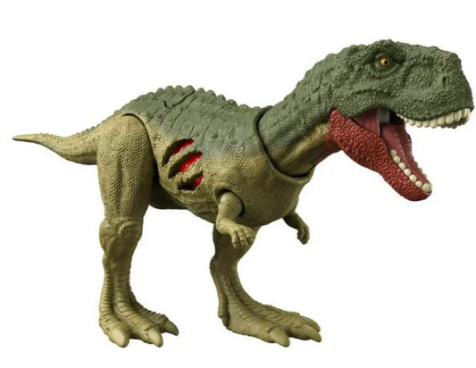 Jurassic World Dominion Extreme Damage Quilmesau Dinosaur Action Figure Toy, Battle Play