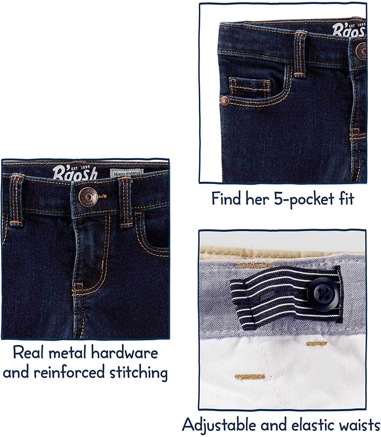 OshKosh B'Gosh Girls' Skinny Denim