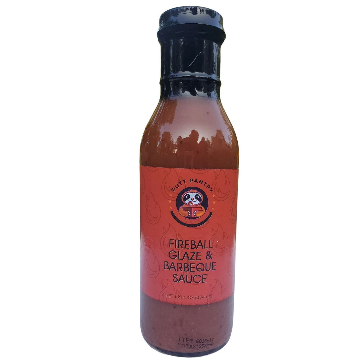 Putt Pantry Fireball Glaze and Barbecue Sauce, Bold & Spicy BBQ Flavor, 12 oz, Made in USA