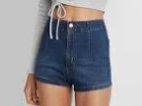 Wild Fable Womens Super High-rise Blue Jean Shorts, Size 24W