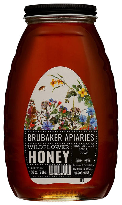 Brubaker, Honey Wildflower Jar Large, 32 Ounce