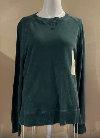 Universal Threads Co. Ladies Green Loose Fit Sweatshirt