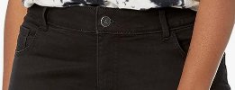 Ava & Viv Womens Black No-Gap Waistband Bootcut Jeans, Size 16W