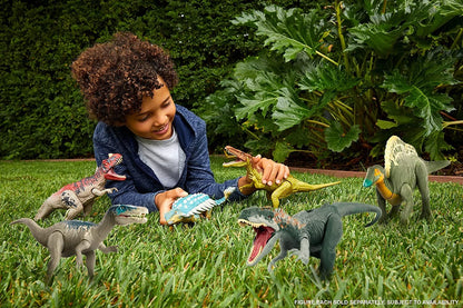 Jurassic World Roar Attack Baryonyx Limbo Camp Cretaceous Dinosaur Figure with Movable Joints, Realistic Sculpting, Strike Feature & Sounds, Carnivore, Kids Gift 4 Years & Up