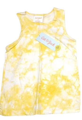 Cat&Jack Mustard TieDye Tank Top Size 4T