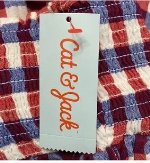 Cat&Jack Star Plaid Sun Dress Size XL