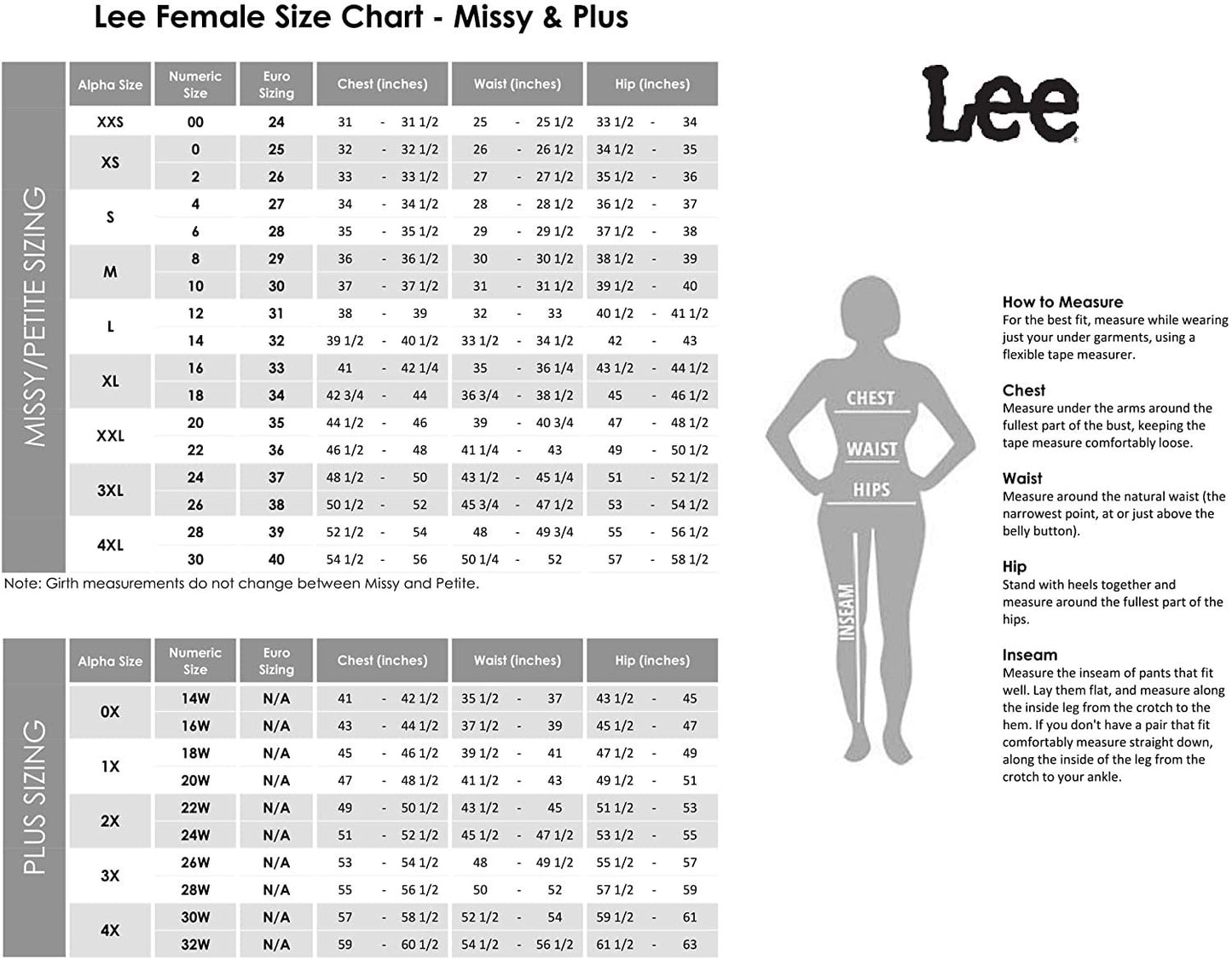 LEE Womenâ€™s Petite Relaxed Fit All Day Straight Leg Pant