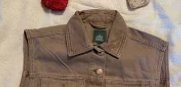 Wild Fable Brown Denim Vest/Jacket, Size M