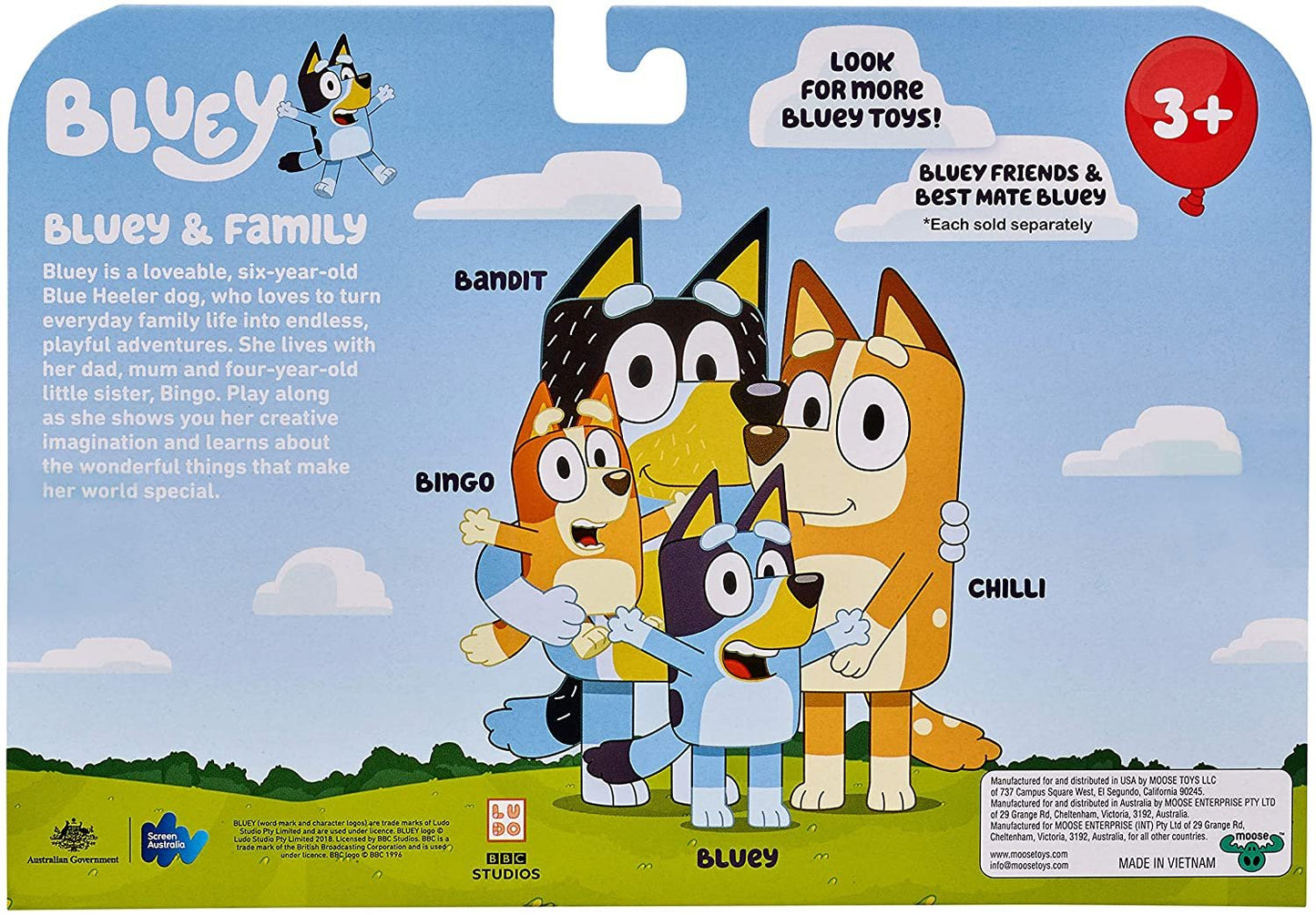 Bluey - Pool Time: Bluey & Bingo 2.5 inch Figures - 2 Pack