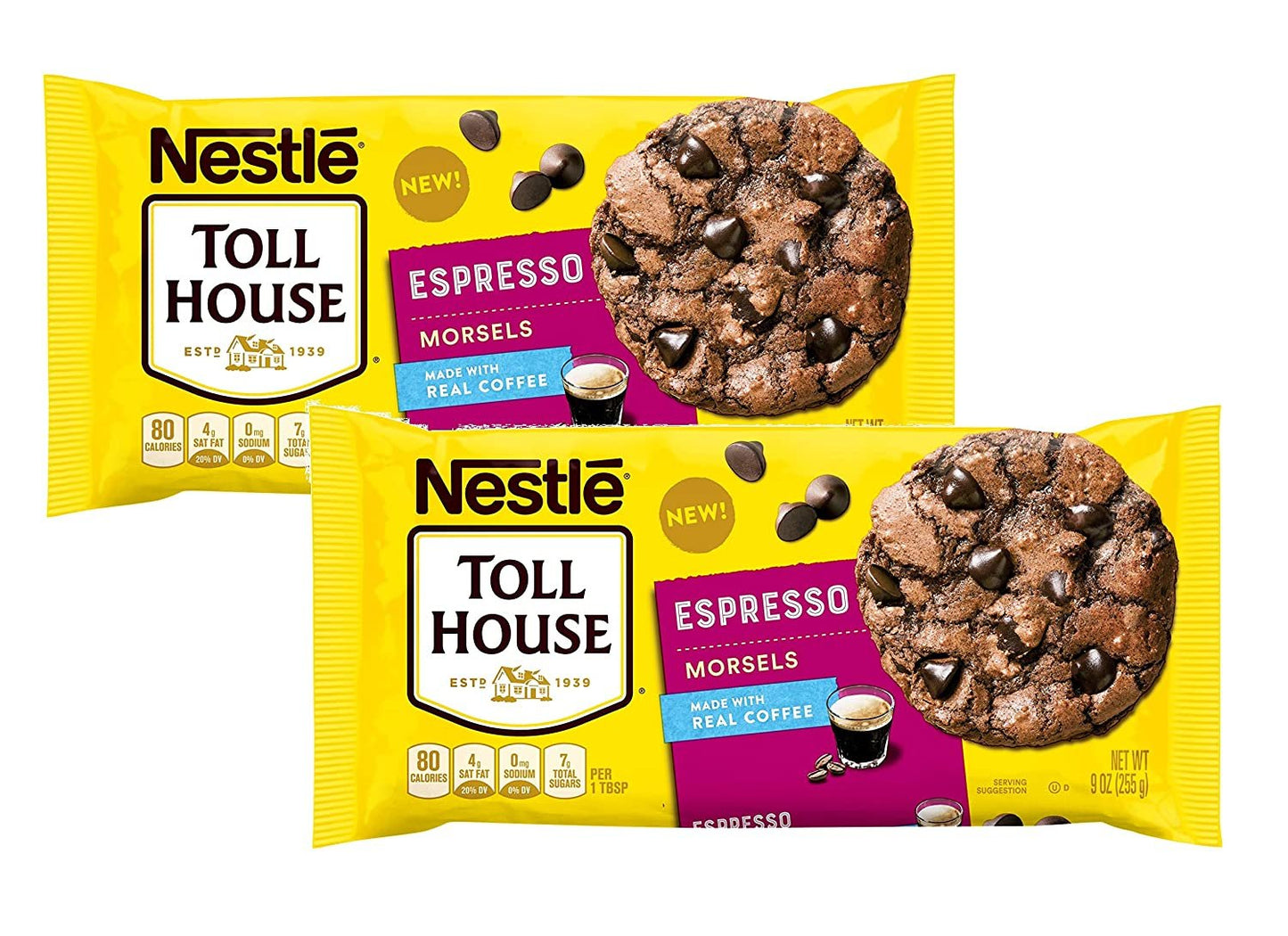 Nestle Toll House Espresso Baking Chip Morsels, 9 Oz Each - Pack of 2 - PuttPantry