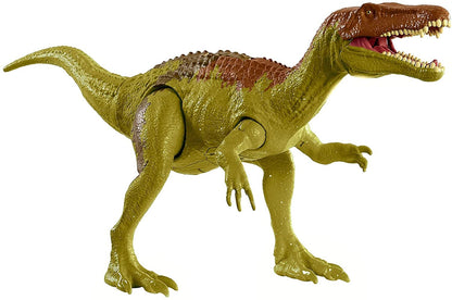 Jurassic World Roar Attack Baryonyx Limbo Camp Cretaceous Dinosaur Figure with Movable Joints, Realistic Sculpting, Strike Feature & Sounds, Carnivore, Kids Gift 4 Years & Up