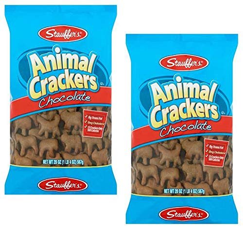 Stauffers Chocolate Animal Crackers 20 oz - 2 pk Bundle