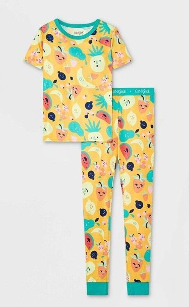 Cat&Jack Fruit 2pc Pajama Set Size 6_5679