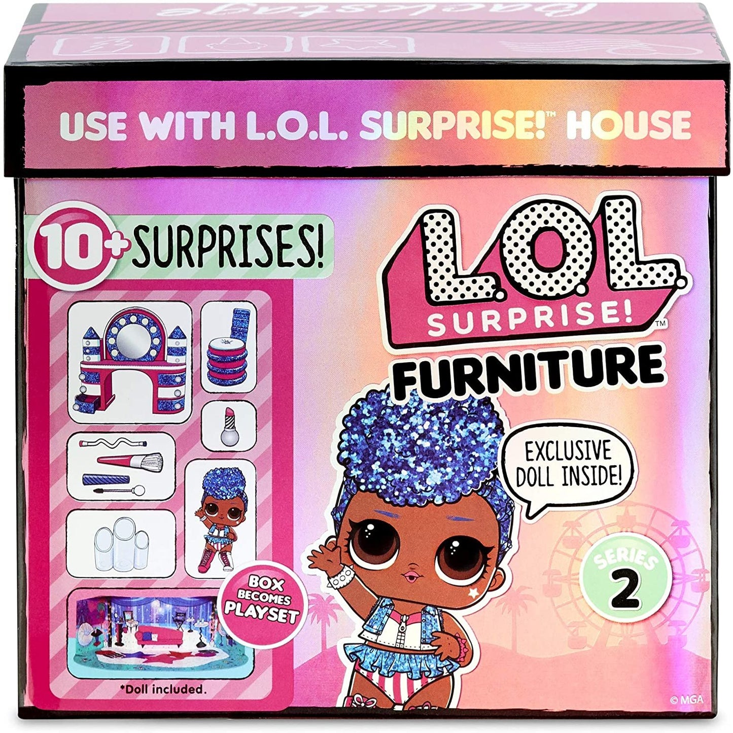 L.O.L. Surprise! Furniture Backstage with Independent Queen & 10+ Surprises