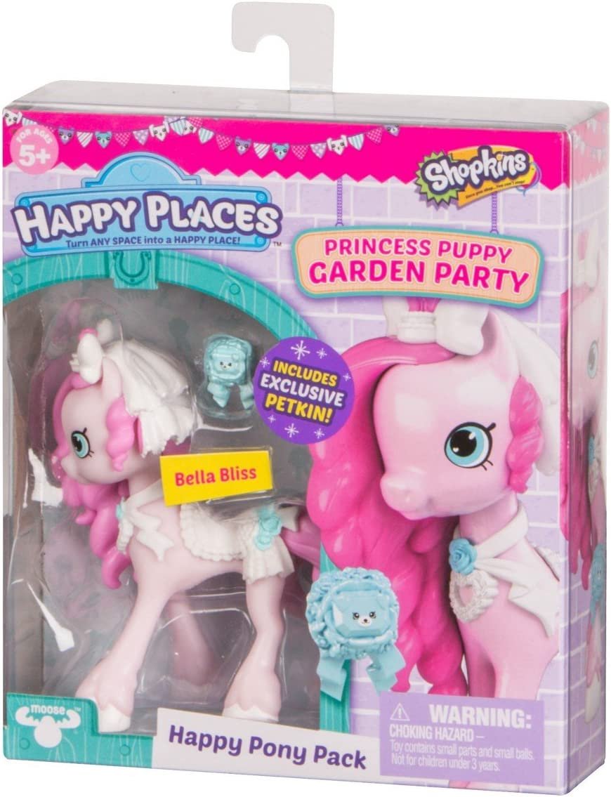 Shopkins Happy Places Lil Shoppie Pack Bella Bliss - Princess Puppy garden Party