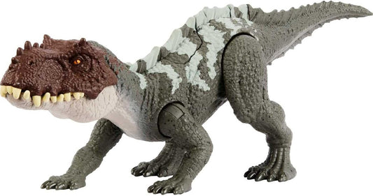 Mattel Jurassic World Strike Attack Dinosaur Toy Prestosuchus with Movable Joints & Single Strike Action, Physical & Digital Play
