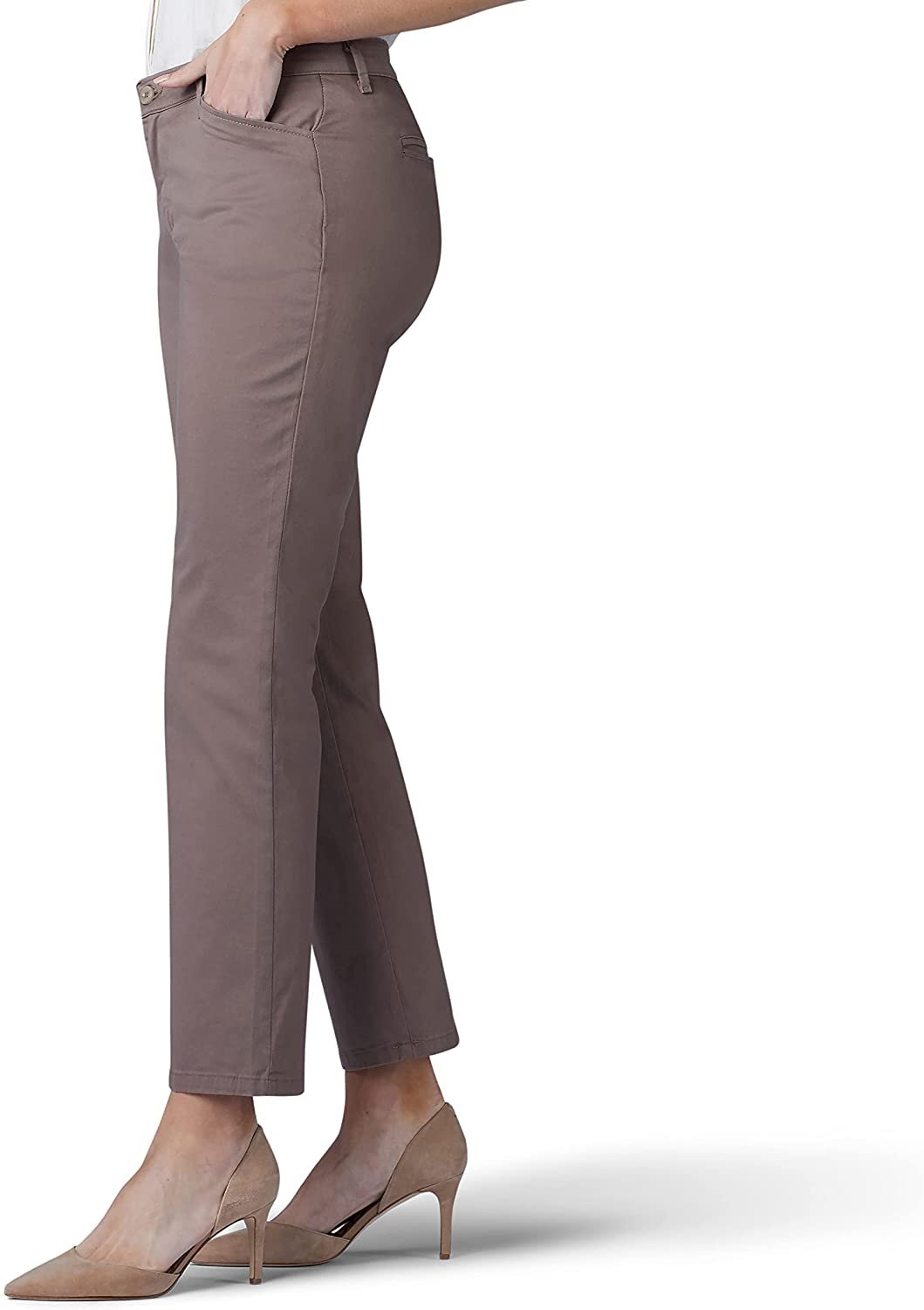LEE Womenâ€™s Petite Relaxed Fit All Day Straight Leg Pant