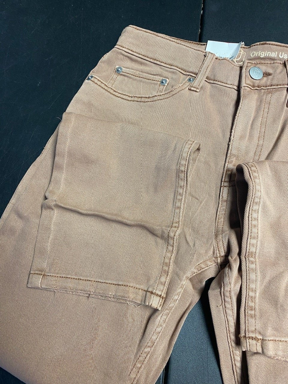 Original Use Mens Brown Slim Taper Stretch Jean, Tan, Size 30X32
