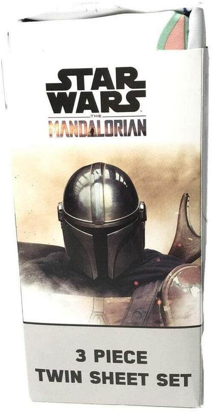 Jay Franco 3 Piece Twin Sheet Set Mandalorian