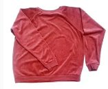 Knox Rose Ladies Rust Velour Long Sleeve Shirt, Size L