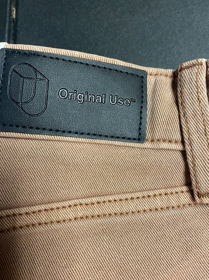 Original Use Mens Brown Slim Taper Stretch Jean, Tan, Size 30X32