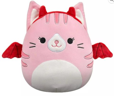 Squishmallows 10" Laura the Pink Tabby Cat In Halloween Disguise Plush Stuffed Animal Toy