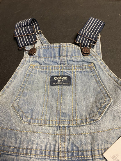 Osh Kosh B'Gosh Toddler Denim Bib Overall Shorts, Size 2T