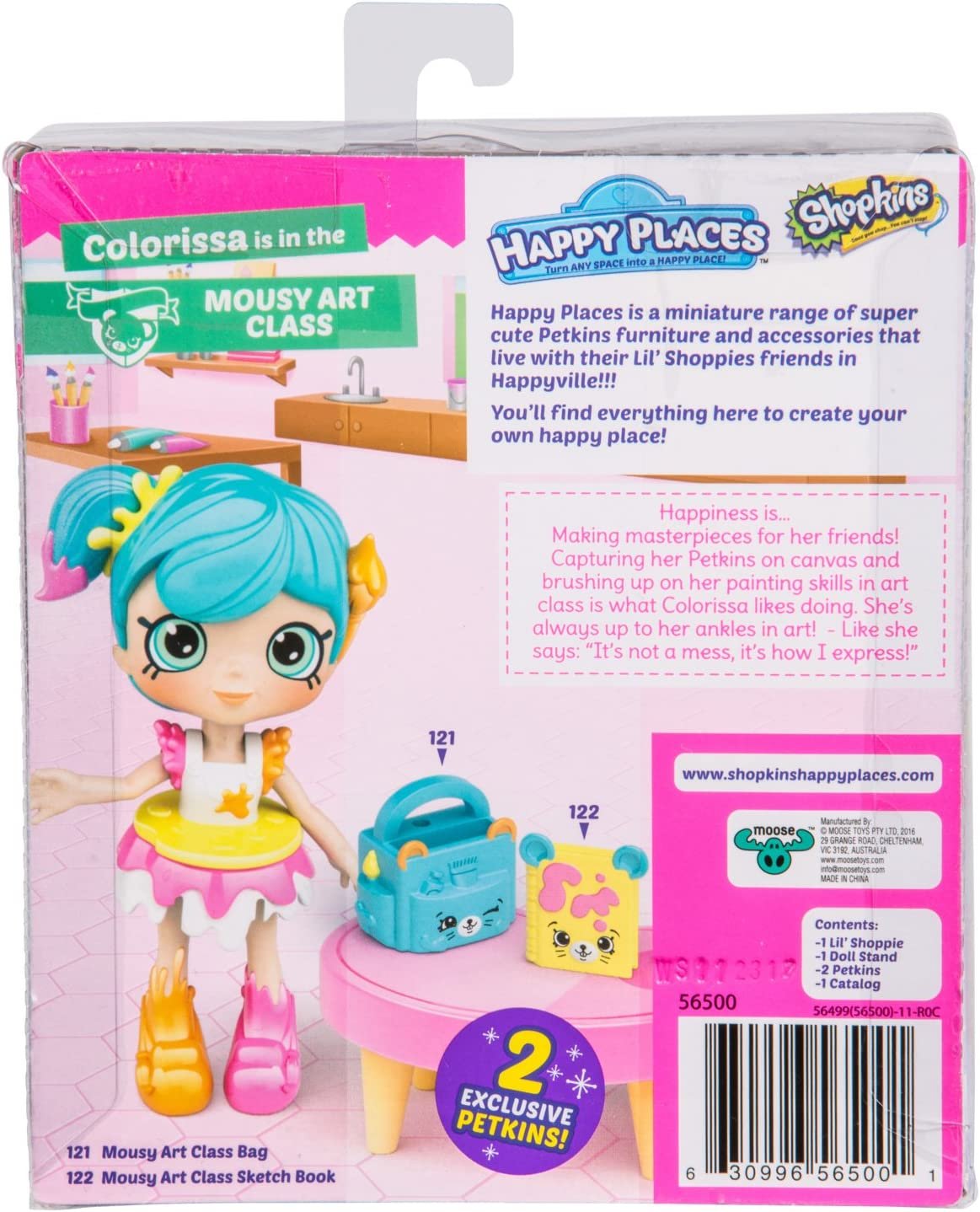 Shopkins Happy Places Doll Single Pack - Colorissa