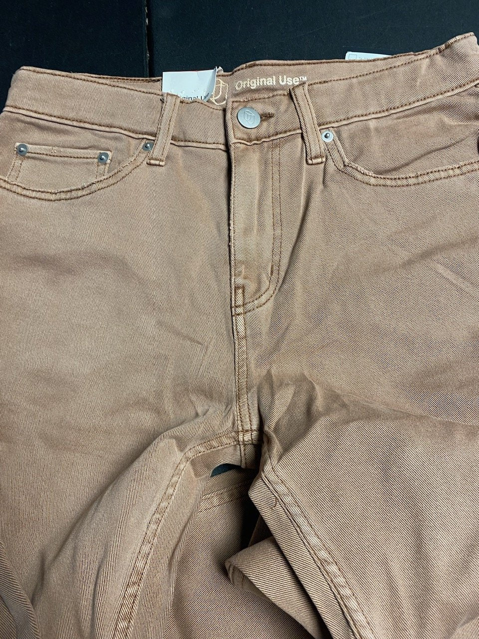 Original Use Mens Brown Slim Taper Stretch Jean, Tan, Size 30X32