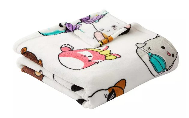 Squishmallows Lots of Fun Throw Blanket 46" x 60"