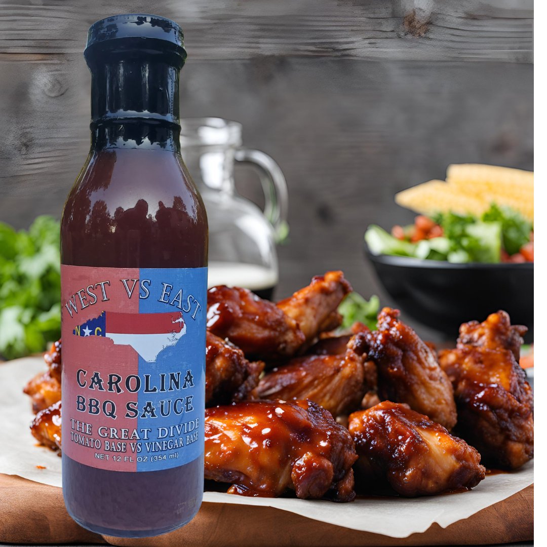Putt Pantry Carolina BBQ Sauce, West Vs East, 12 oz, Authentic Southern Flavors Combine Vinegar and Tomato Bases