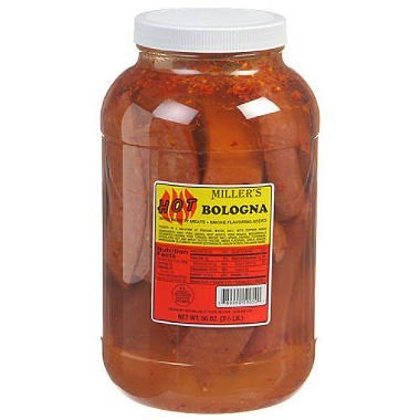 Miller's Hot Bologna, 56 oz. deluxe jumbo jar