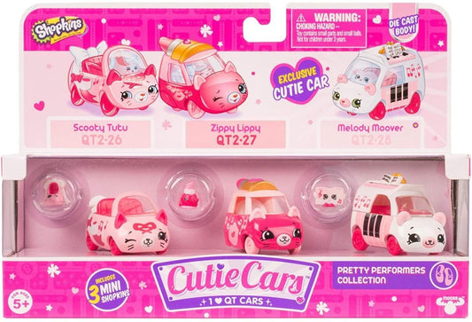 Cutie Cars Shopkins Three Pack - Pretty Performers Collection