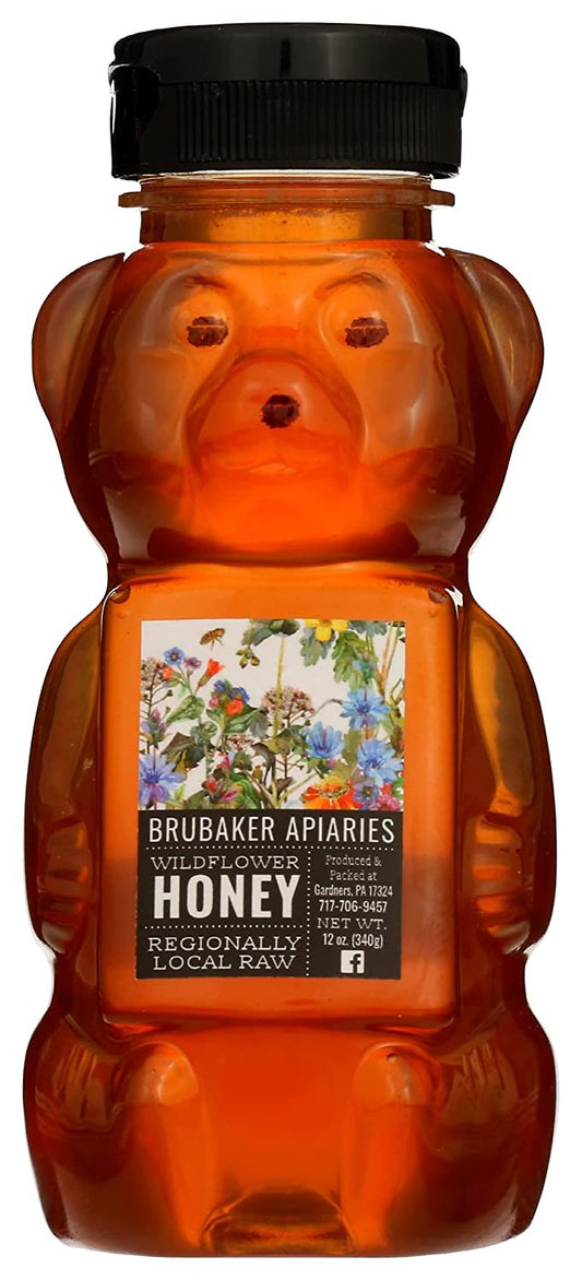 Brubaker, Honey Wildflower Squeeze Bear, 12 Ounce