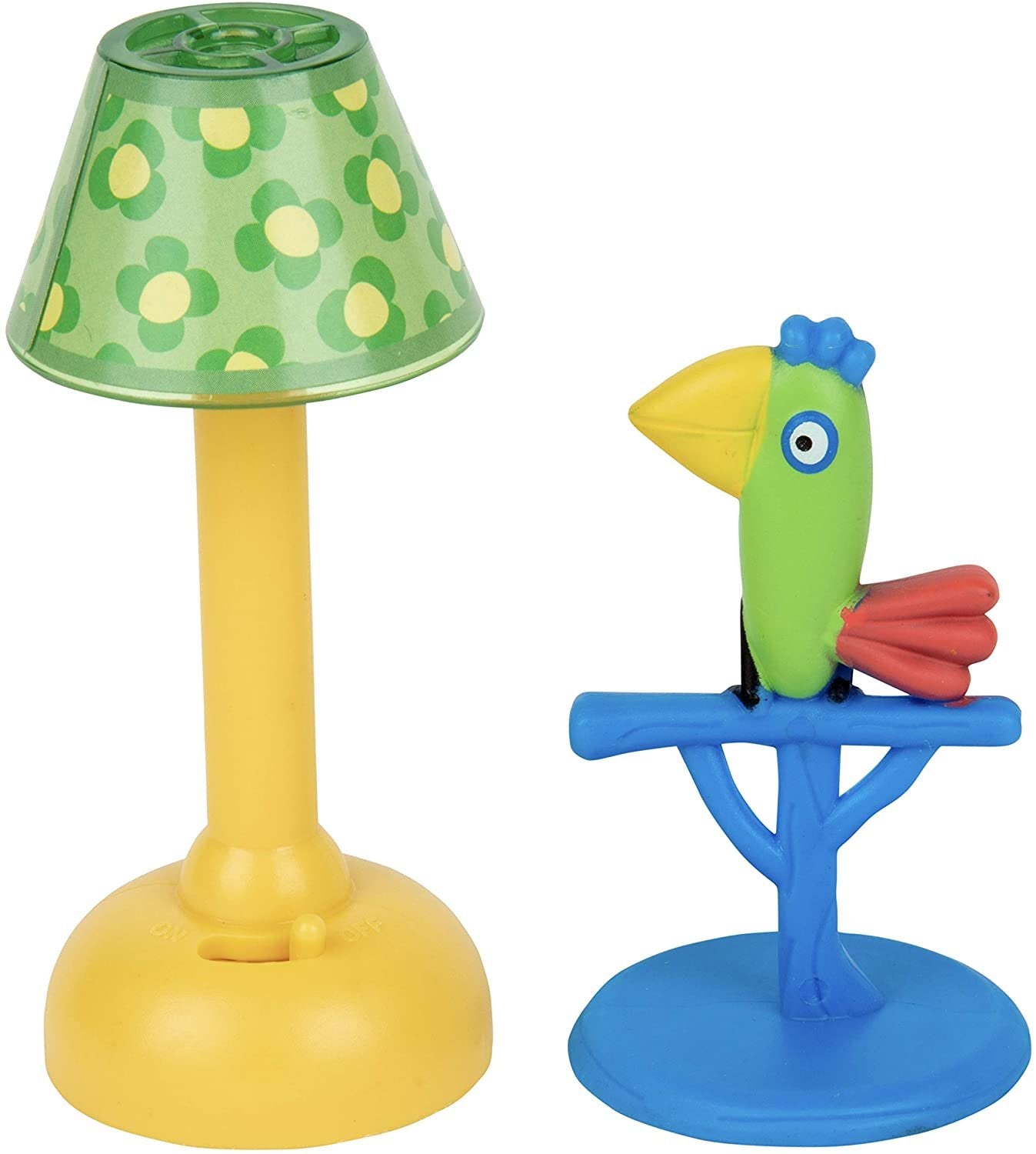 Peppa Pig Little Rooms Tea In the Parlor Tea Party Playset, 6 Pieces - Includes a Peppa Figure, Table, 2 Chairs, Polly Parrot & Lamp - Ages 2+