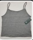 Wild Fable Womens Slim Fit Grey Cropped Cami Tank Top, Medium