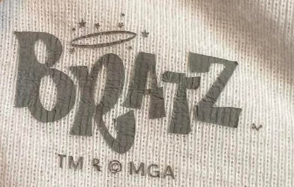 Bratz Graphic White/Purple Shortsleeve Crop Top, Size XXL