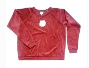 Knox Rose Ladies Rust Velour Long Sleeve Shirt, Size L