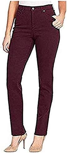 Gloria Vanderbilt Women's Amanda Polished Trouser Pant (Plum Wine, 12 Average)