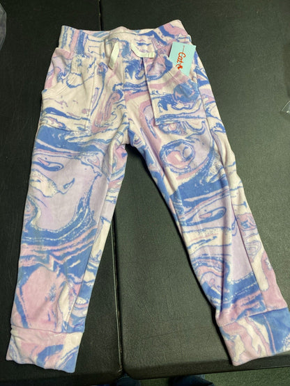 Cat&Jack Purple TieDye Velour Pants Size 5T_6666