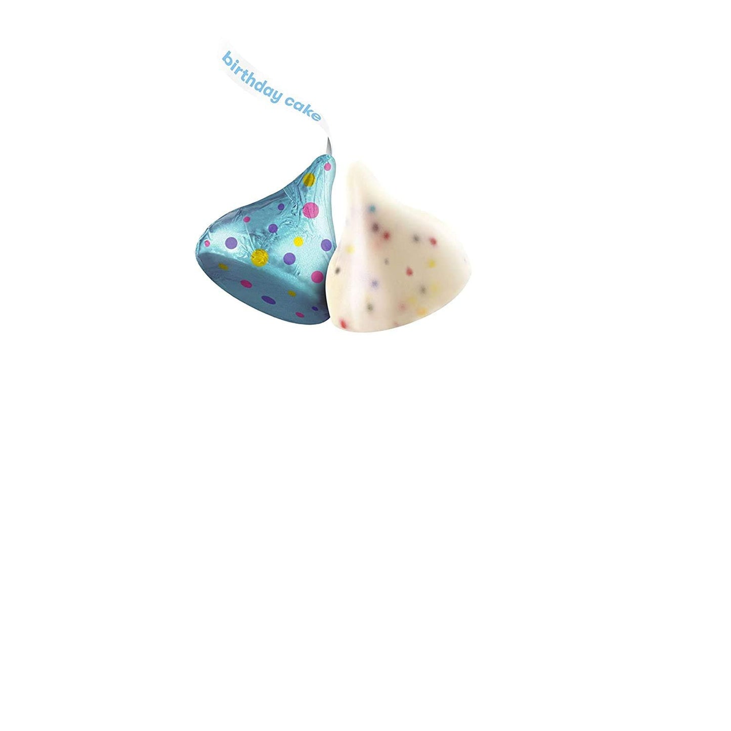 HERSHEY'S Kisses Birthday Cake Flavored with Sprinkles Candy Bag (10 Oz), Pack of 2