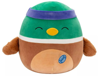 Squishmallows 12" Avery Mallard Duck with Sweatband and Rugby Ball Medium Plush