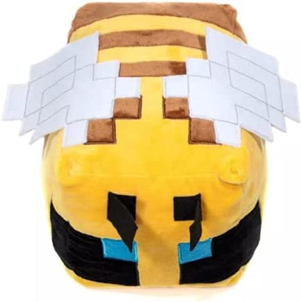 Minecraft Bee Kids Bedding Plush Cuddle and Decorative Pillow Buddy, Microfiber, Yellow, Mojang, Gaming Bedding