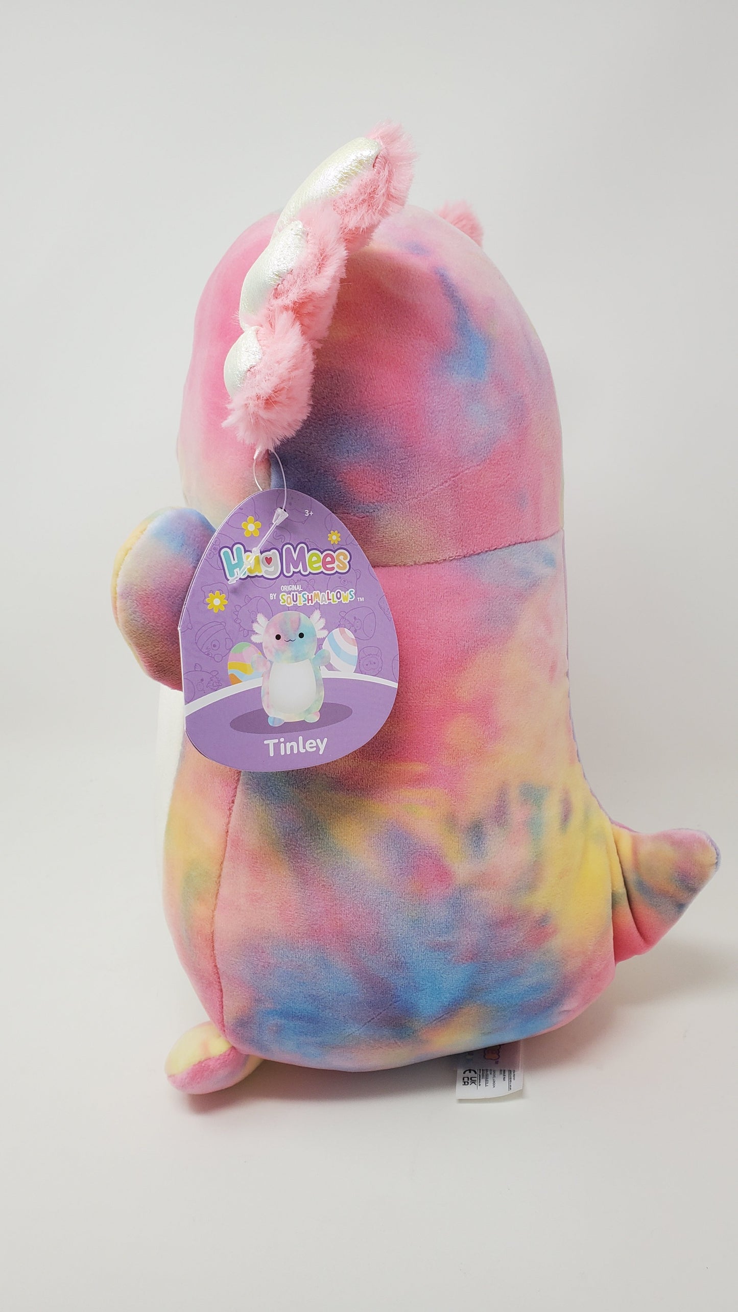 Squishmallows Hug Mees Tinley 12" Tie Dye Easter Edition Axolotl Super Soft Animal