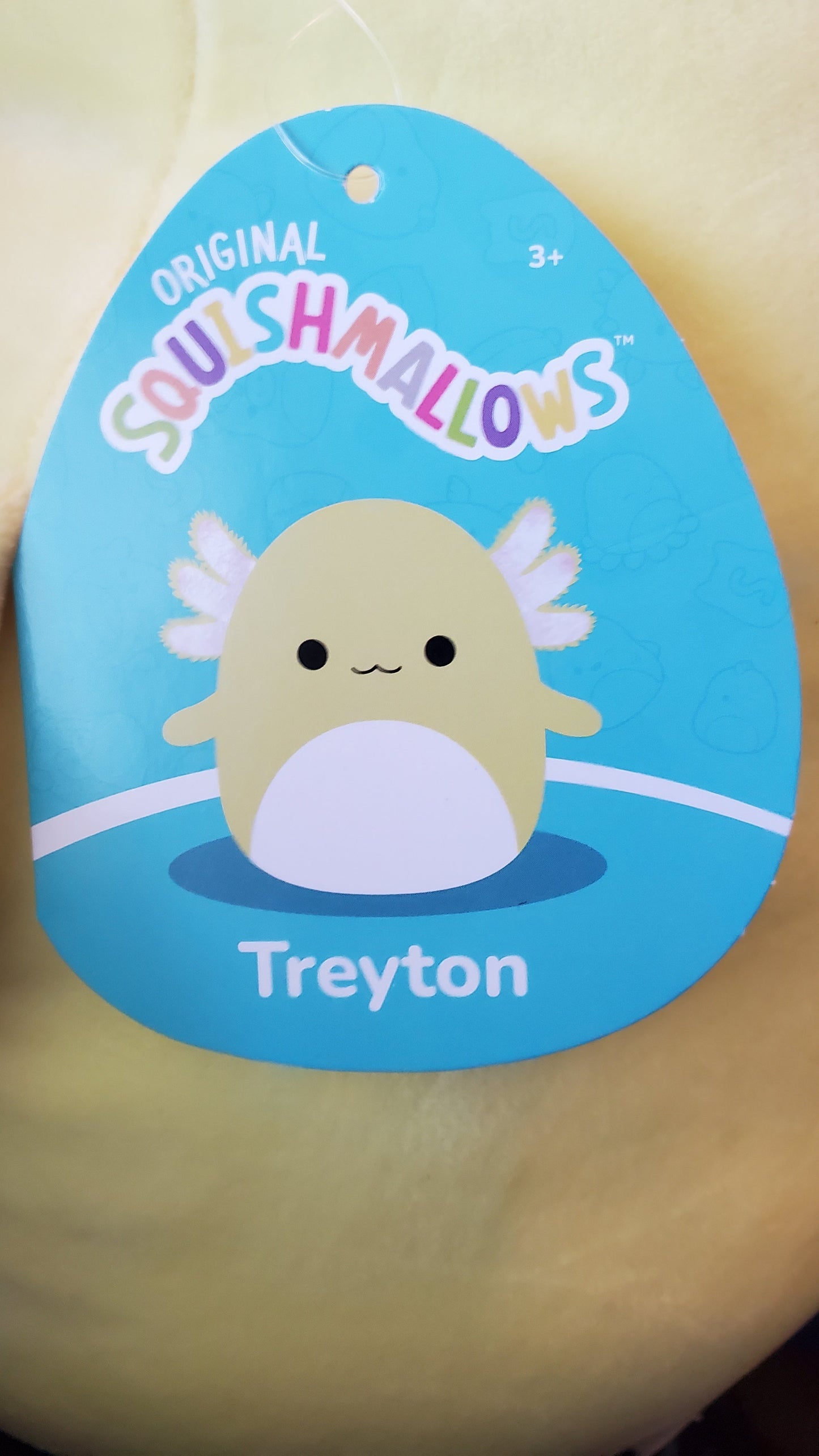 Squishmallow 14 Inch Yellow Axolotl Treyton